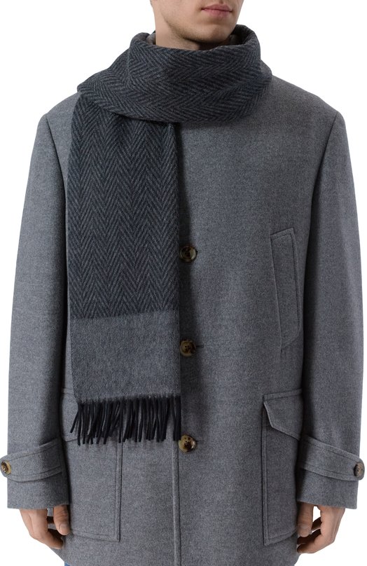 Кашемировый шарф Zilli SSAN00M0320VZI0C0 Серый  SSAN00M0320VZI0C0 Фото 2
