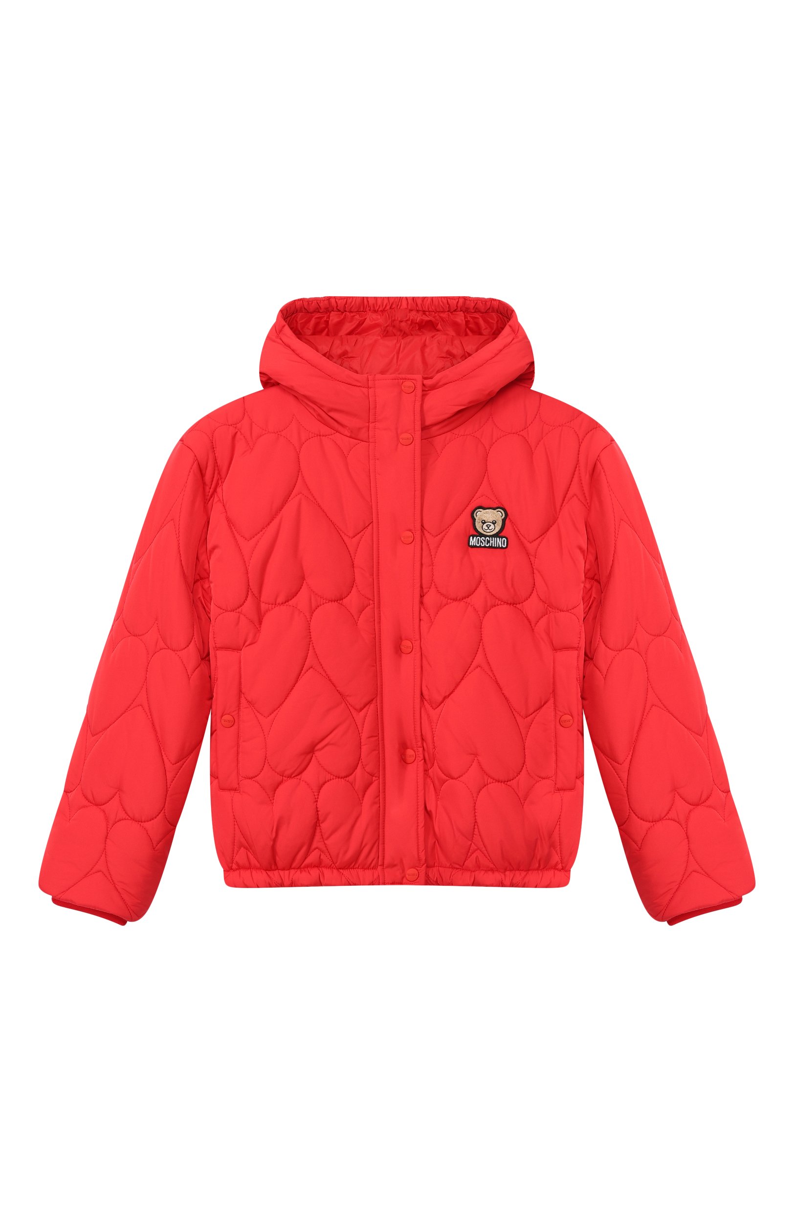 Утепленная куртка MOSCHINO красного цвета по цене 41750 руб., арт. HDS05A/L3AC7, фото 1 Утепленная куртка MOSCHINO, арт. HDS05A/L3AC7, фото 1