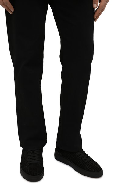 Замшевые кеды b-court BALMAIN, арт. XM1VI288/LPBS, фото 3