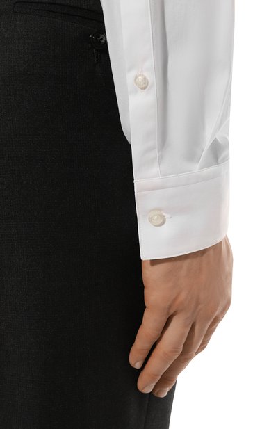 Хлопковая сорочка HUGO белого цвета по цене 13200 руб., арт. 50490712, фото 5 Хлопковая сорочка HUGO, арт. 50490712, фото 5