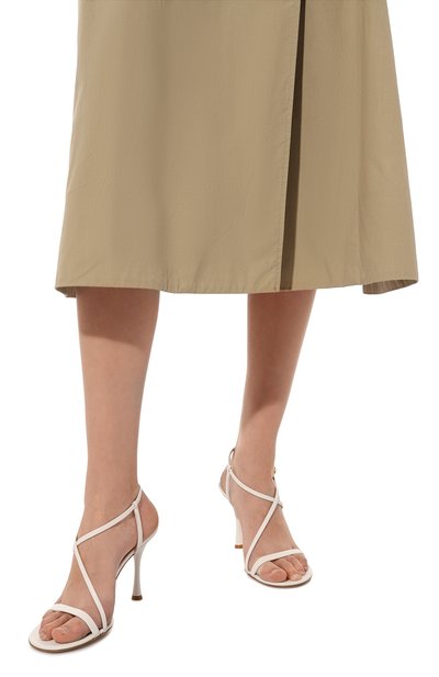 Кожаные босоножки GIANVITO ROSSI, арт. G32222.85LAC.NAPBIAN, фото 3