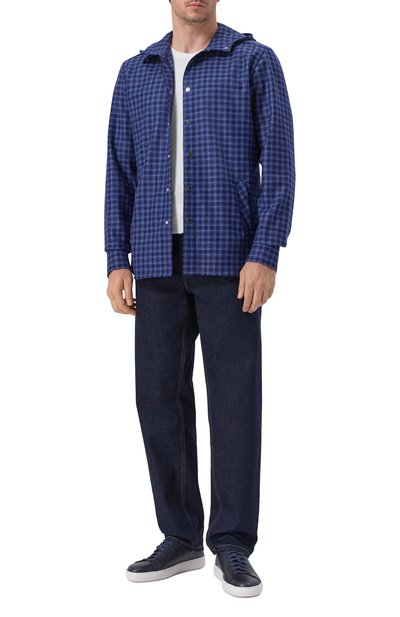 Мужская рубашка из шерсти и кашемира KITON, арт. UMCMARK0167G39