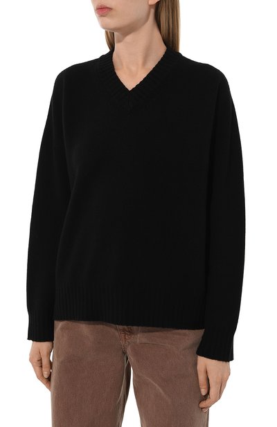 Пуловер из шерсти и кашемира EMPORIO ARMANI черного цвета по цене 38700 руб., арт. 6D2MWB/2M17Z, фото 3 Пуловер из шерсти и кашемира EMPORIO ARMANI, арт. 6D2MWB/2M17Z, фото 3