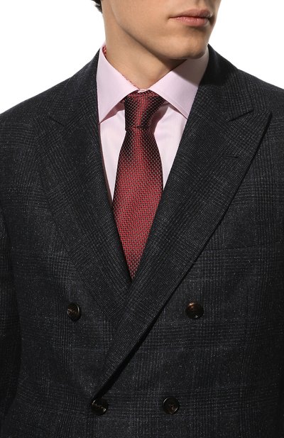 Шелковый галстук ZEGNA бордового цвета по цене 19950 руб., арт. Z3W00T/1XW, фото 2 Шелковый галстук ZEGNA, арт. Z3W00T/1XW, фото 2