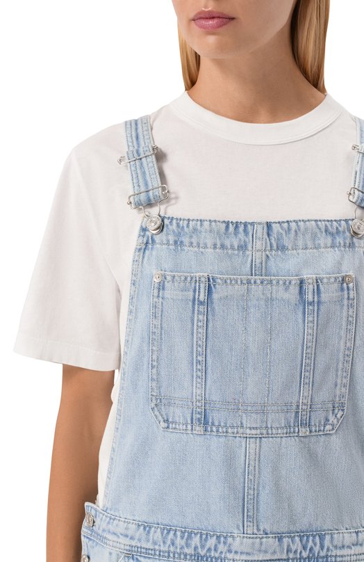 Джинсовое платье Dungaress Skirt 7 For All Mankind 7U690555-3DP Голубой  7U690555-3DP Фото 5
