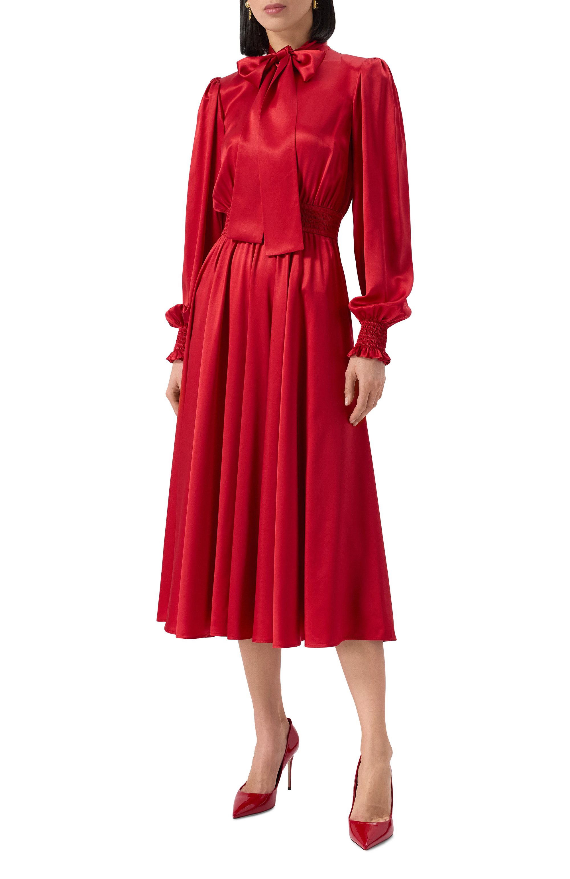 Атласное платье DOLCE & GABBANA, арт. F6TKRT/FU1AU, фото 3