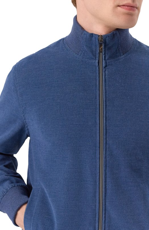 Вельветовый кардиган Capobianco 19M451.MR00. Синий  19M451.MR00. Фото 5