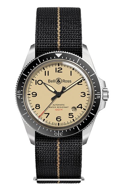 Мужские часы brv292 military beige BELL AND ROSS, арт. BRV292-BEI-ST/SF