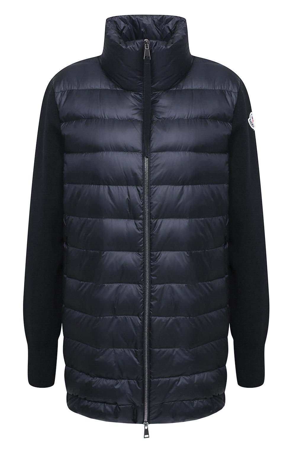Пуховая куртка MONCLER темно-синего цвета по цене 82100 руб., арт. F2-093-9B512-00-A9018, фото 1 Пуховая куртка MONCLER, арт. F2-093-9B512-00-A9018, фото 1