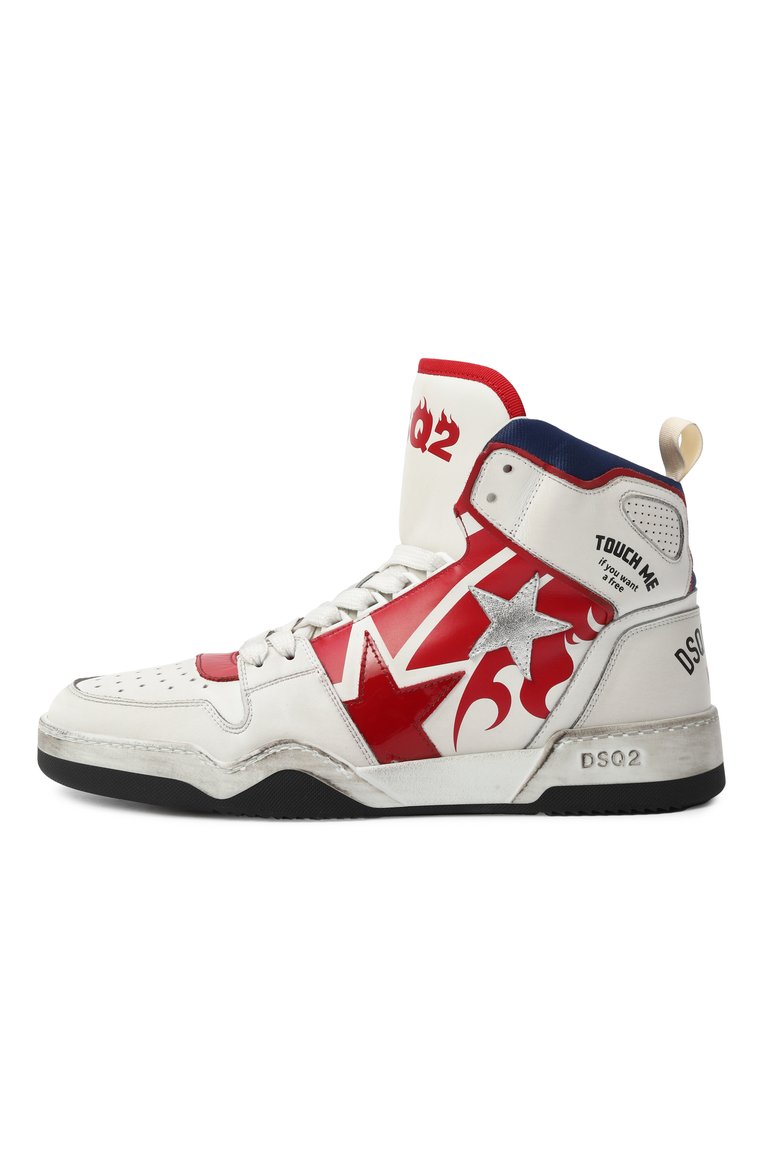 Кожаные кеды spiker DSQUARED2, арт. SNM0429, фото 1