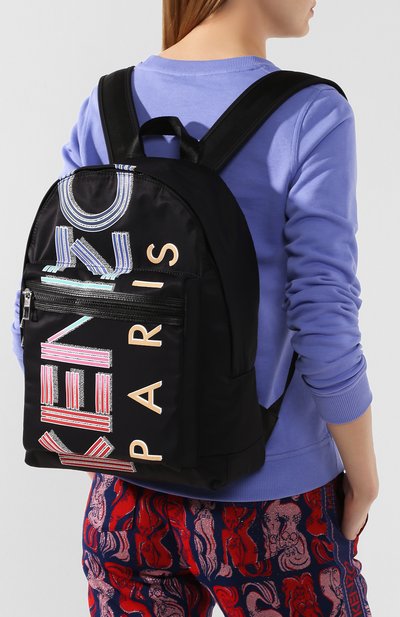 Рюкзак rucksack KENZO черного цвета по цене 31800 руб., арт. FA55SF213F26, фото 2 Рюкзак rucksack KENZO, арт. FA55SF213F26, фото 2