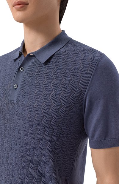 Поло из шелка и хлопка CORNELIANI, арт. 27M554/2725167, фото 5