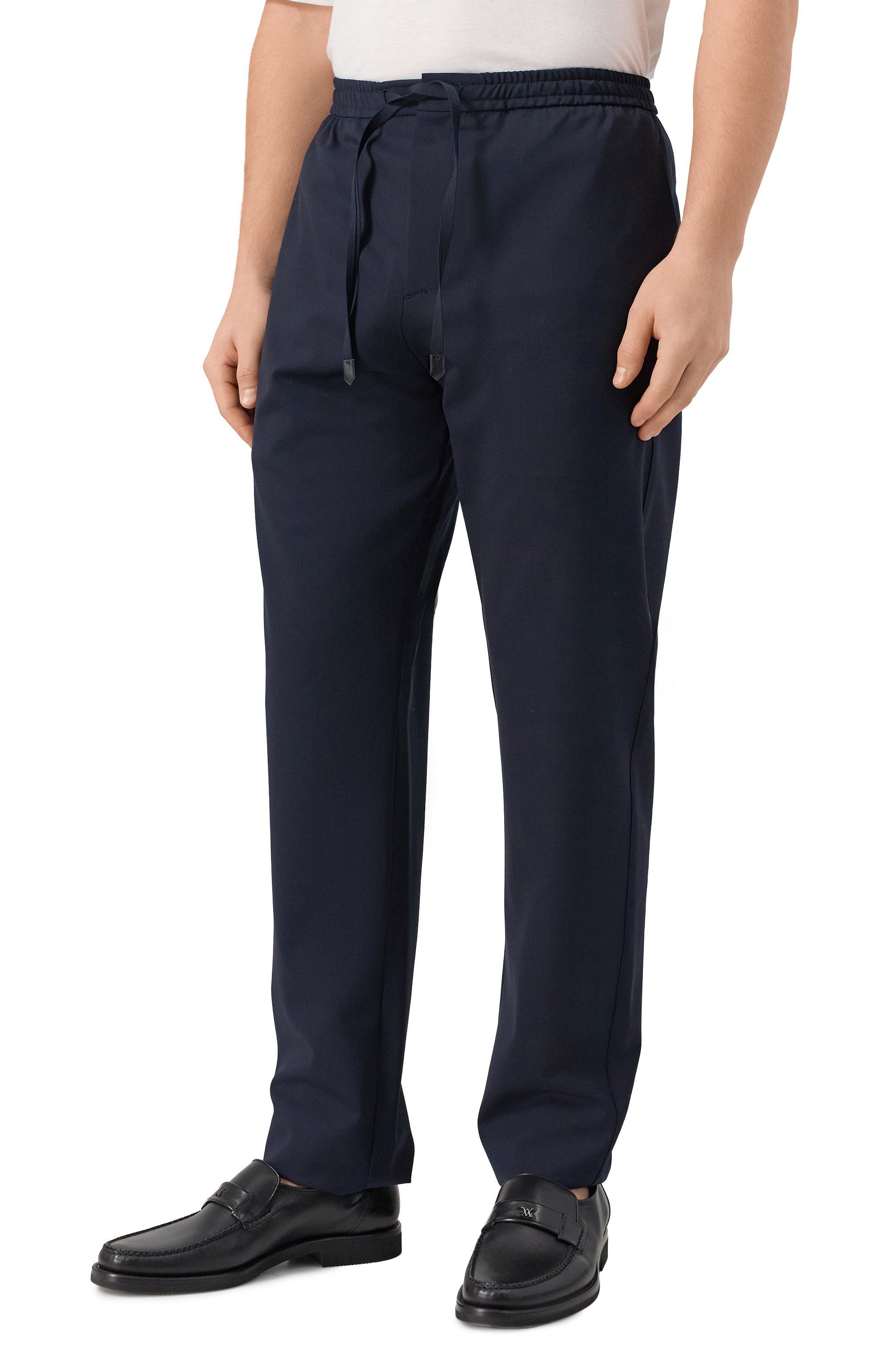 Шерстяные брюки CANALI темно-синего цвета по цене 66500 руб., арт. U7003/AS04998, фото 3 Шерстяные брюки CANALI, арт. U7003/AS04998, фото 3