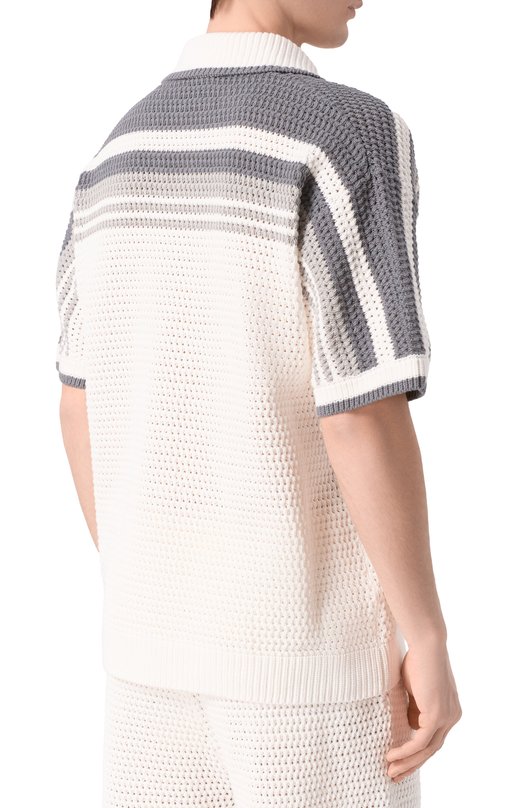 Хлопковая рубашка Casablanca M-SP26-KW-933-01 Белый  M-SP26-KW-933-01 Фото 4