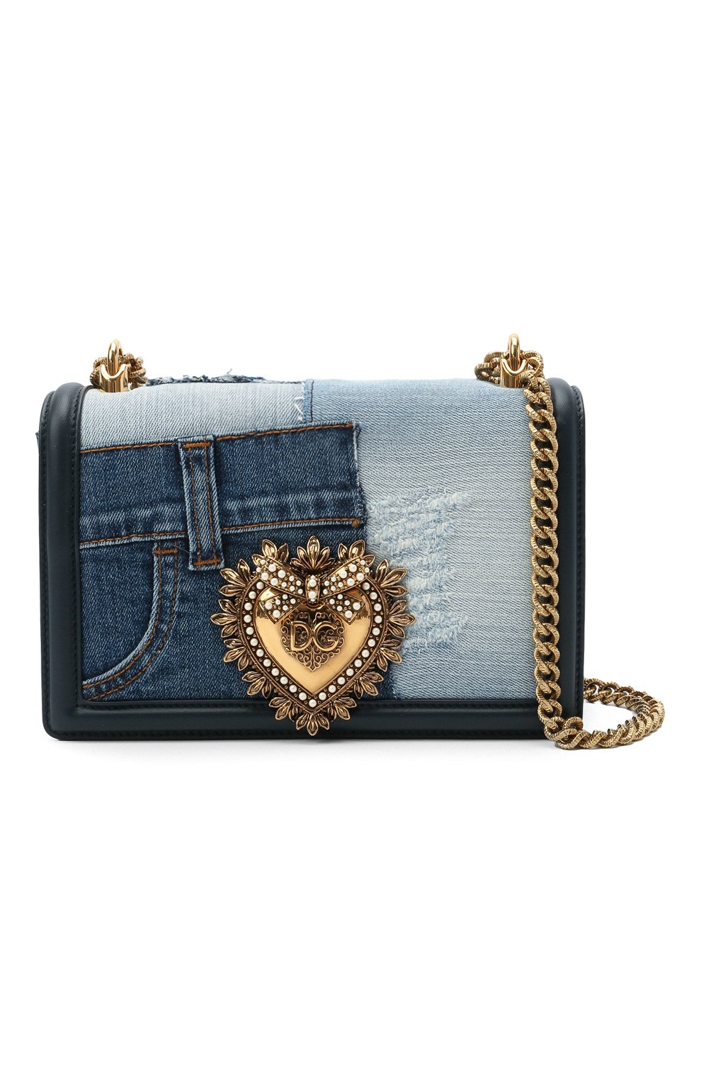 Сумка devotion small DOLCE & GABBANA синего цвета по цене 295000 руб., арт. BB6652/A0621, фото 6 Сумка devotion small DOLCE & GABBANA, арт. BB6652/A0621, фото 6