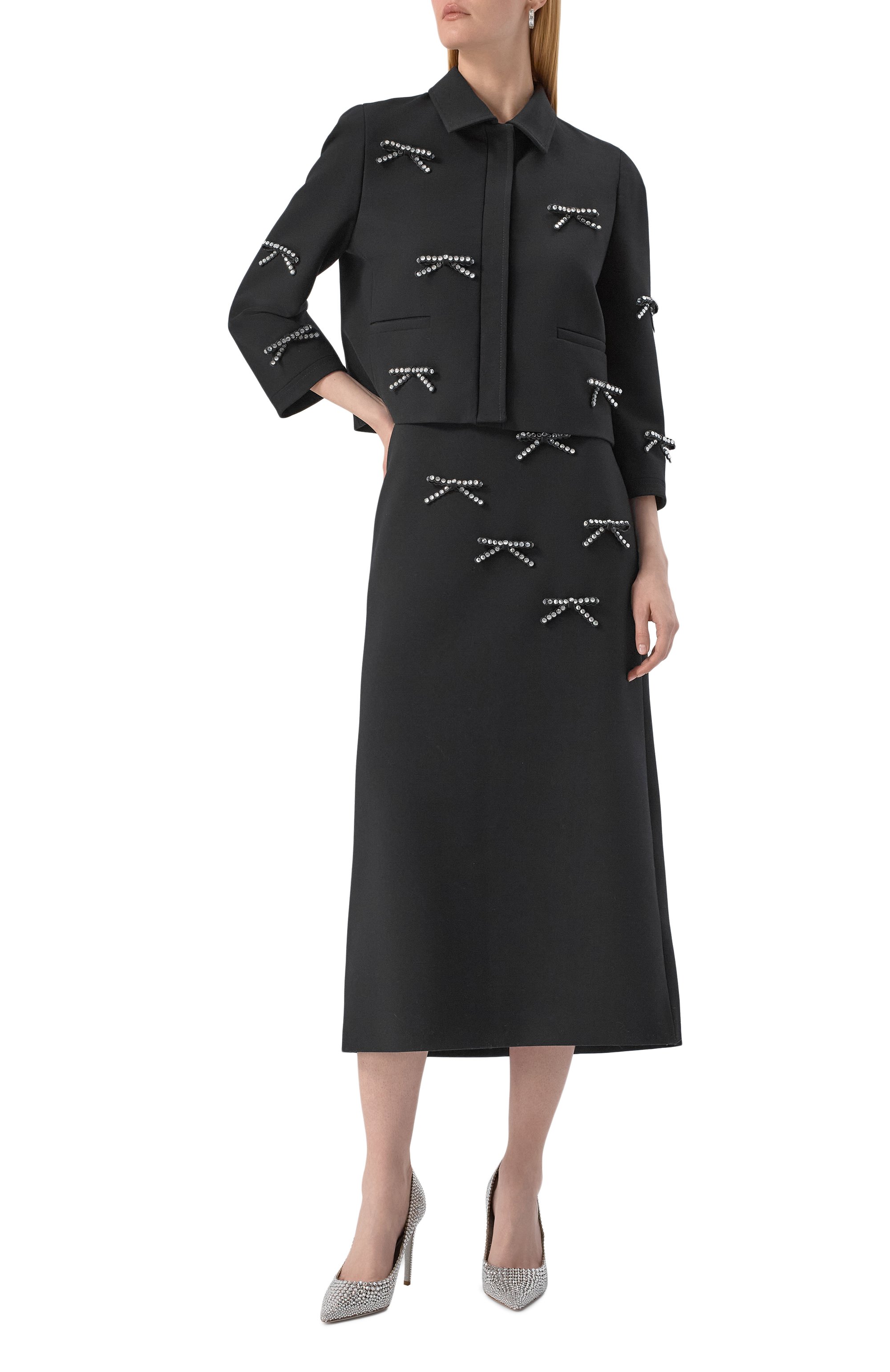 Жакет с отделкой стразами ELIE SAAB, арт. J0108, фото 2