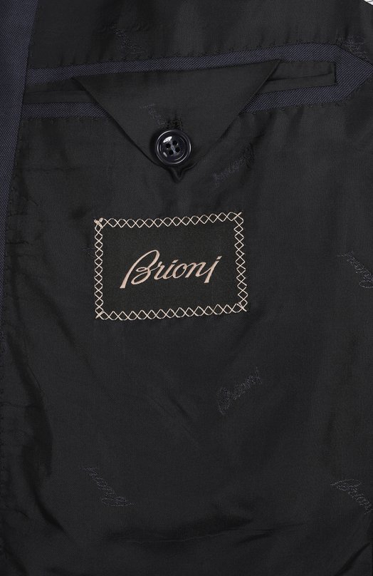 Шерстяной костюм Brioni RA008U-O1A4D Синий  RA008U-O1A4D Фото 9