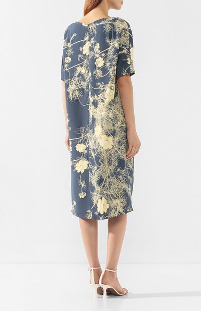Платье из вискозы DRIES VAN NOTEN серого цвета по цене 67600 руб., арт. 192-11086-8058, фото 4 Платье из вискозы DRIES VAN NOTEN, арт. 192-11086-8058, фото 4
