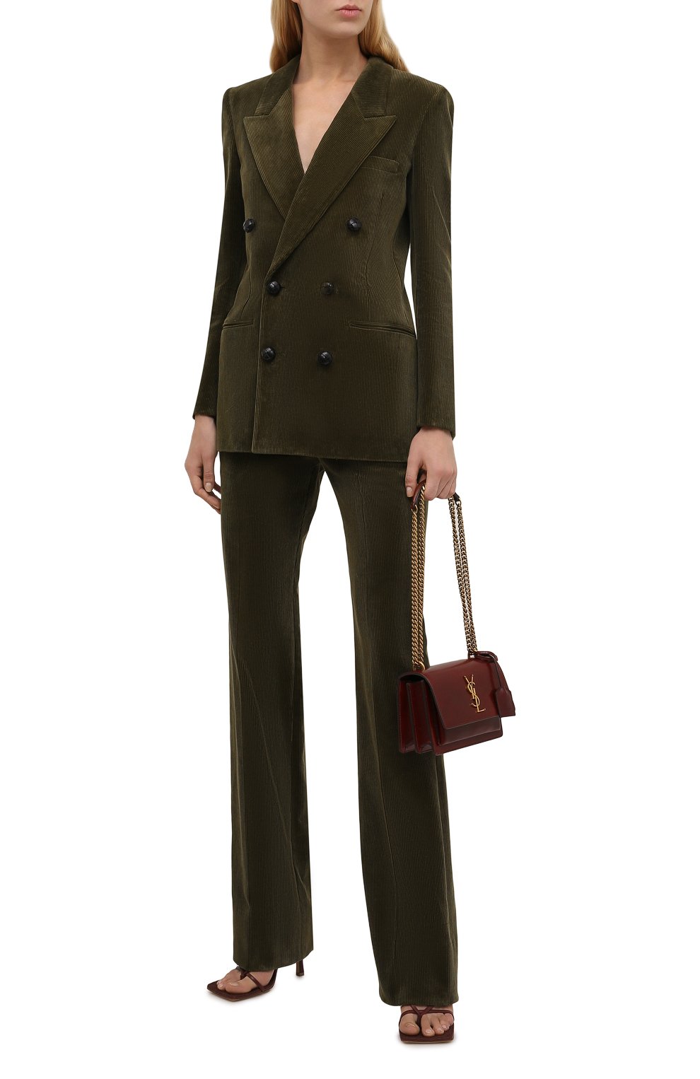 Вельветовый жакет SAINT LAURENT, арт. 660934/Y107T, фото 2