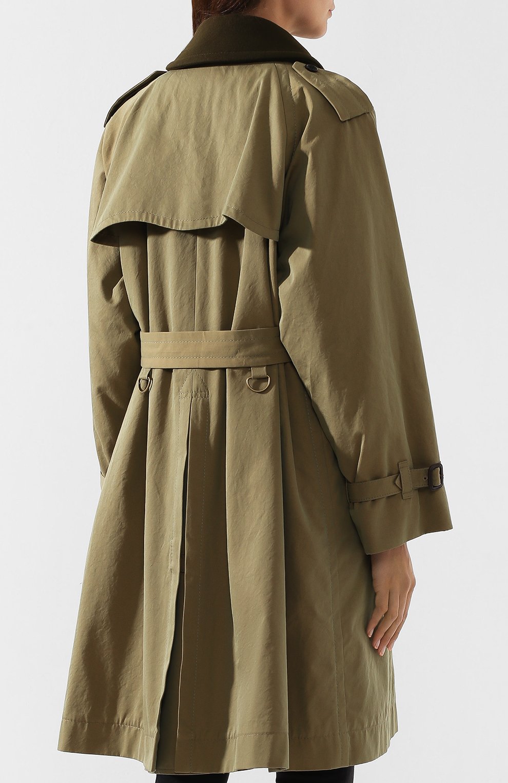 Хлопковый тренч MARC JACOBS (THE) хаки цвета по цене 127500 руб., арт. M4007898, фото 4 Хлопковый тренч MARC JACOBS (THE), арт. M4007898, фото 4