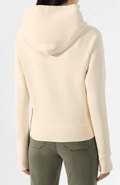Хлопковое худи HELMUT LANG светло-бежевого цвета по цене 29950 руб., арт. K01DW505, фото 4 Хлопковое худи HELMUT LANG, арт. K01DW505, фото 4