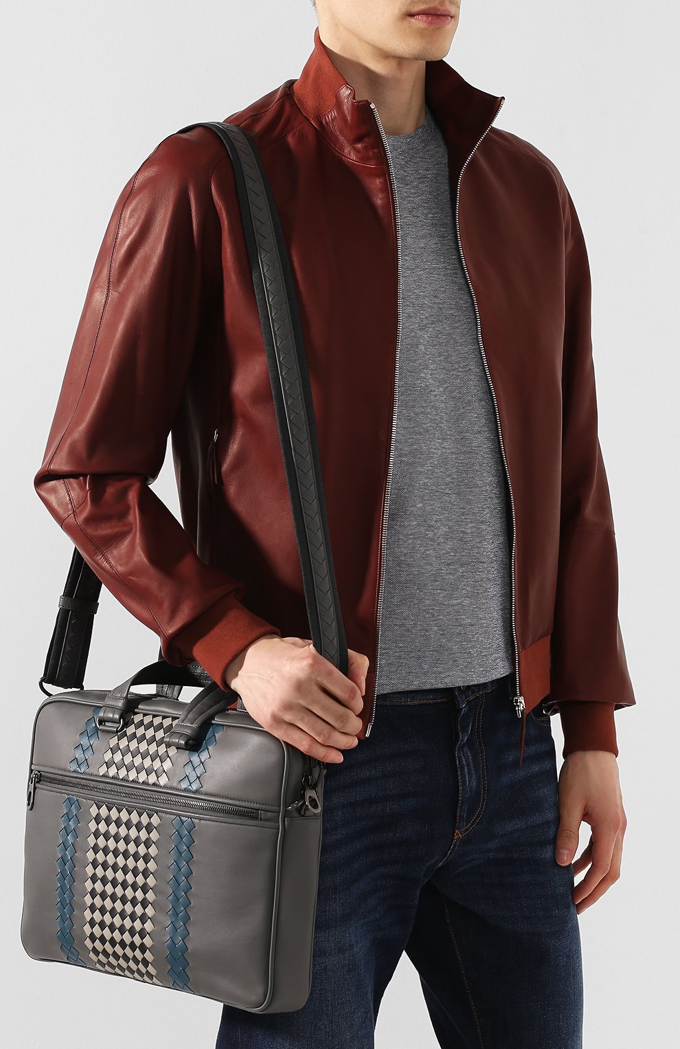 Кожаная сумка для ноутбука BOTTEGA VENETA, арт. 548030/VBM92, фото 5