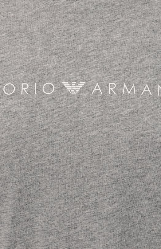Хлопковая пижама Emporio Armani 164729/4F227 Серый  164729/4F227 Фото 7