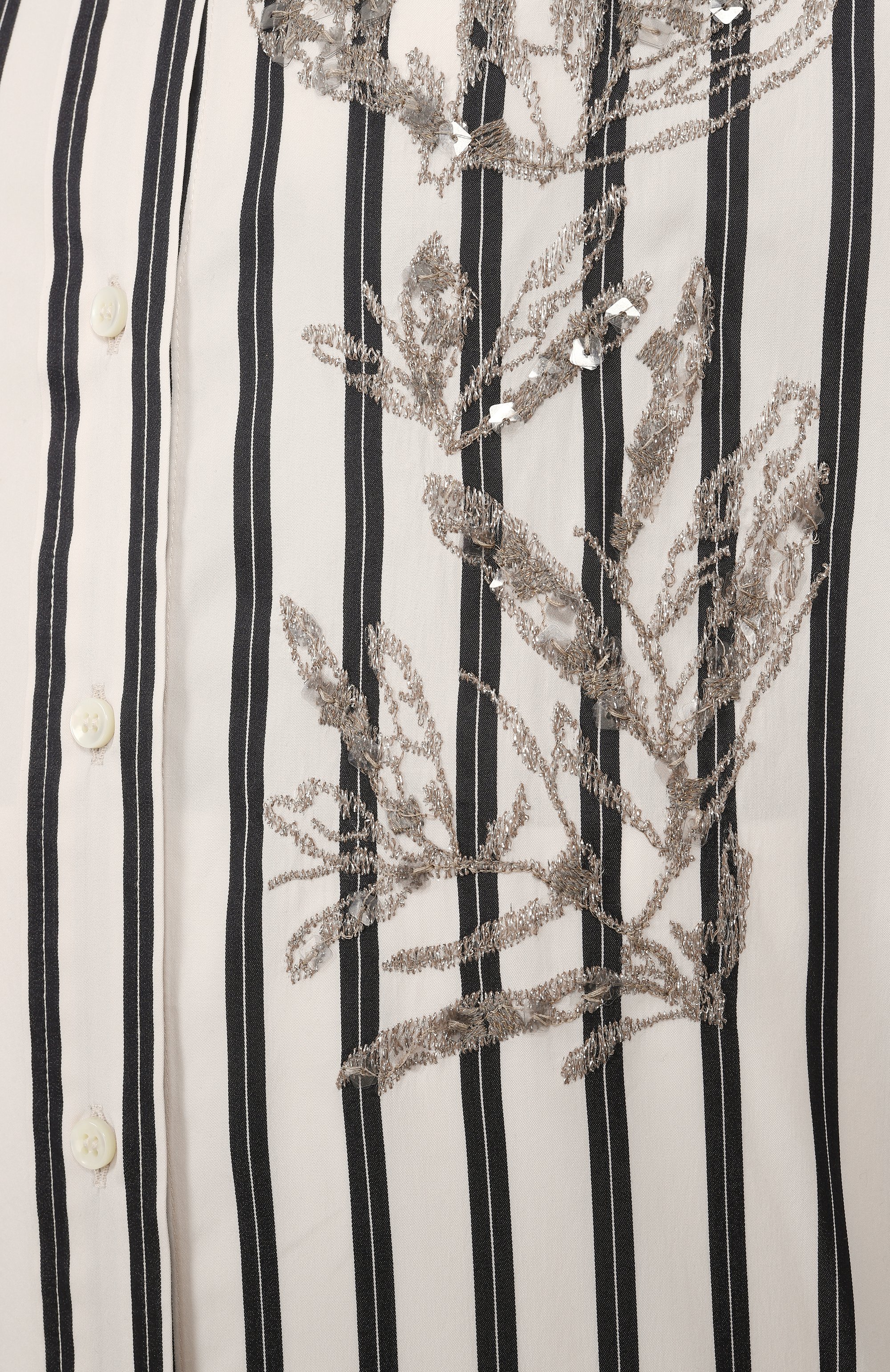 Рубашка из хлопка и шелка BRUNELLO CUCINELLI, �арт. MH765RJ616, фото 6