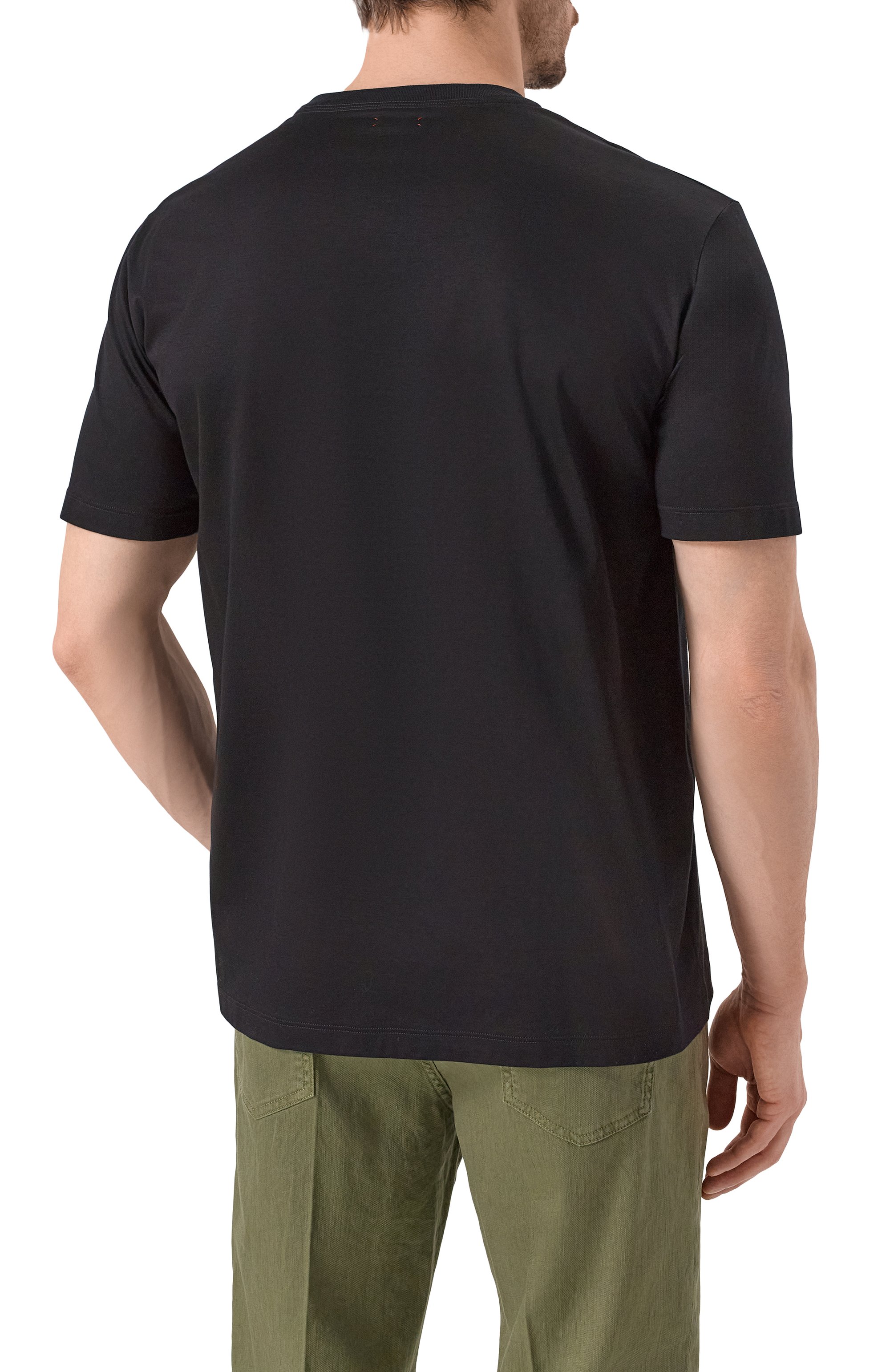 Хлопковая футболка KITON, арт. UMC023K06R4913, фото 4