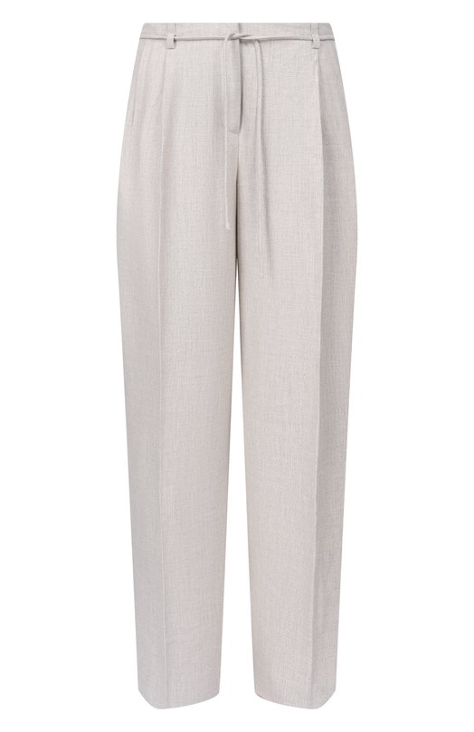 Брюки изо льна и вискозы 12 STOREEZ 137024 Серый 137024