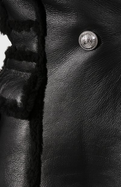 Укороченная дубленка BALMAIN черного цвета по цене 394000 руб., арт. SF28432/L080, фото 5 Укороченная дубленка BALMAIN, арт. SF28432/L080, фото 5