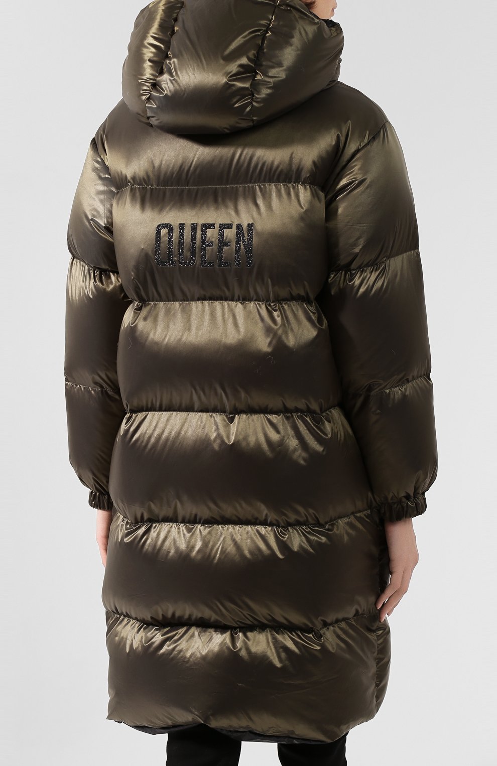 Пуховик SEVEN LAB хаки цвета по цене 31500 руб., арт. DJHL20-Q khaki/black, фото 4 Пуховик SEVEN LAB, арт. DJHL20-Q khaki/black, фото 4