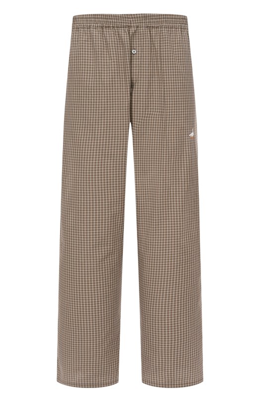 Хлопковые брюки Moschino A0345/5248 Коричневый A0345/5248