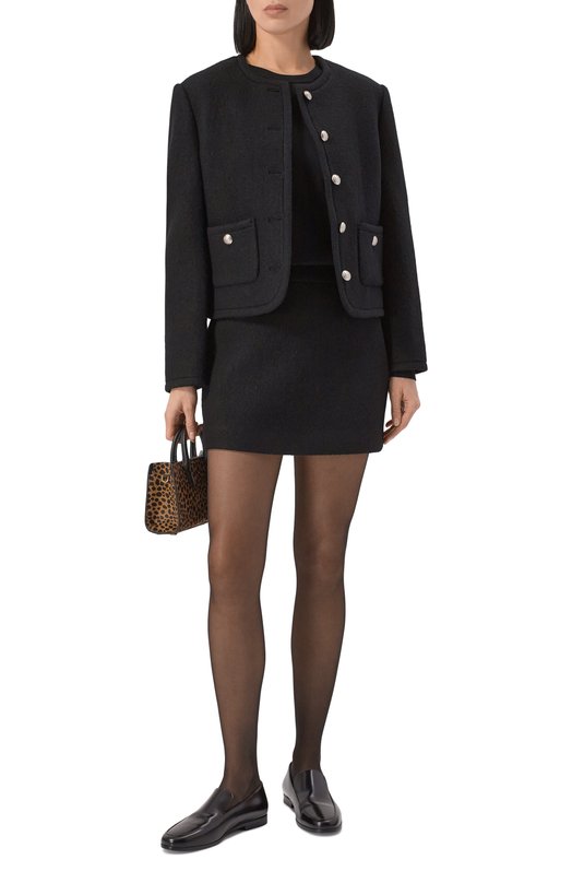 Шерстяная юбка Dunst UDSK5D224BK Чёрный  UDSK5D224BK Фото 2