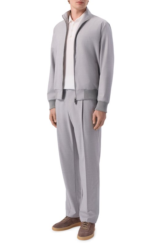 Шерстяные брюки Capobianco 20M808.FU00. Серый  20M808.FU00. Фото 2