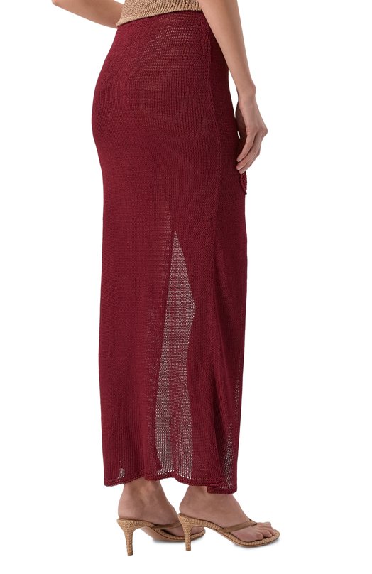 Шелковая юбка Paramidonna CR26LSKB-1 Бордовый  CR26LSKB-1 Фото 4