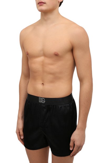 Комплект из боксеров и маски для сна DOLCE & GABBANA черного цвета по цене 57600 руб., арт. M1A03T/FUAD8, фото 2 Комплект из боксеров и маски для сна DOLCE & GABBANA, арт. M1A03T/FUAD8, фото 2