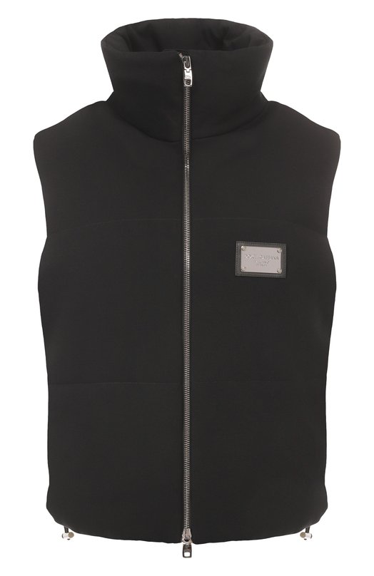 Утепленный жилет из вискозы Dolce & Gabbana F9R23T/GF790 Чёрный F9R23T/GF790