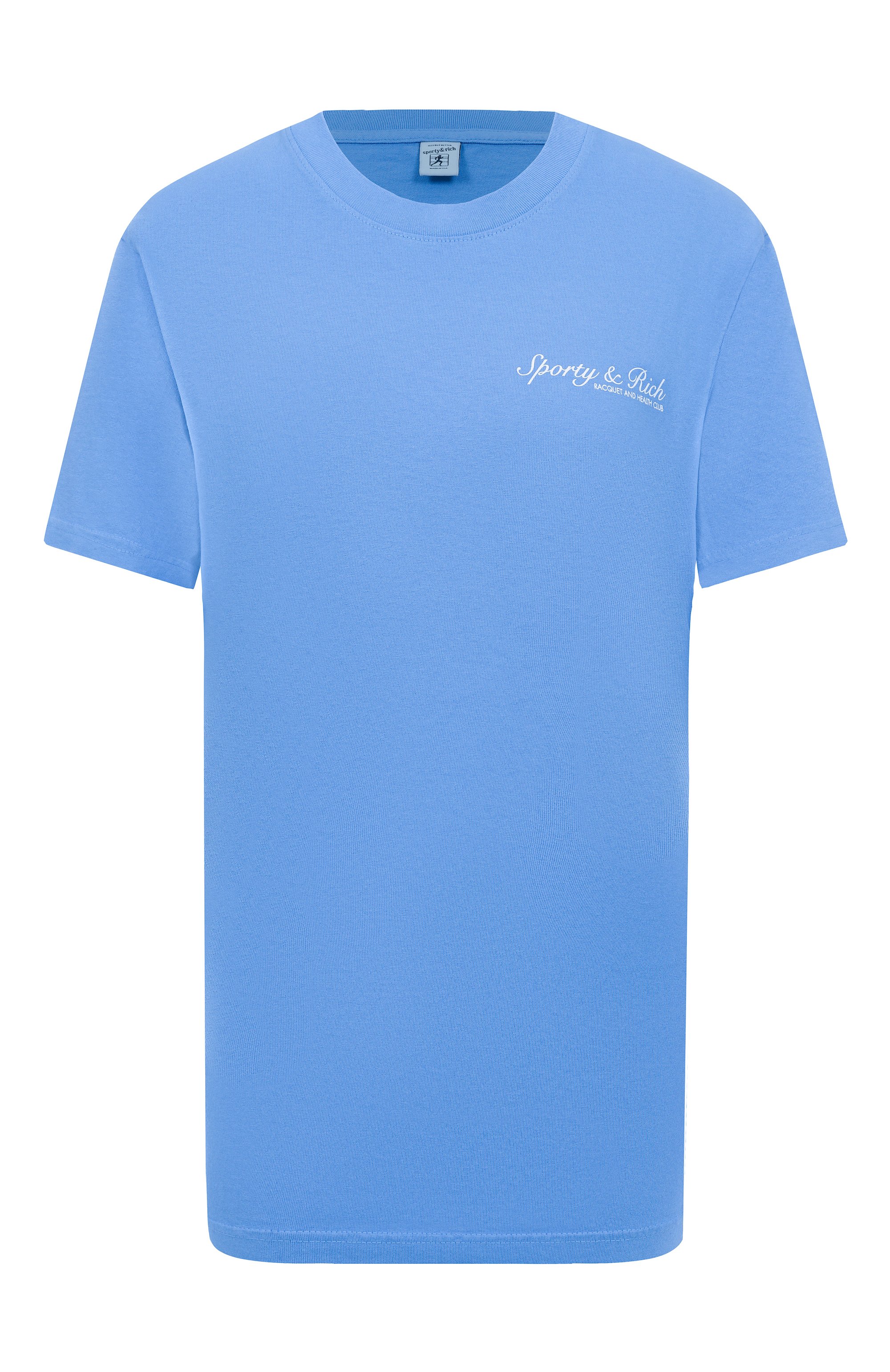 Хлопковая футболка SPORTY AND RICH, арт. T0043621306BL102, фото 1