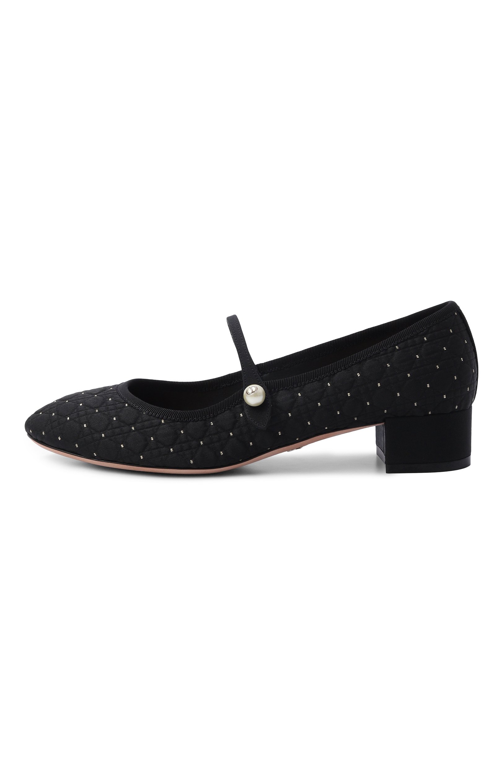 Текстильные туфли dior ballet DIOR черного цвета по цене 122000 руб., арт. KCF008PEF, фото 4 Текстильные туфли dior ballet DIOR, арт. KCF008PEF, фото 4