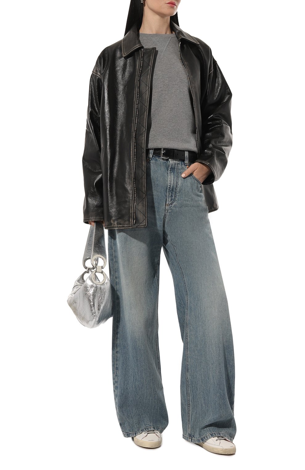 Кожаные кеды superstar GOLDEN GOOSE DELUXE BRAND, арт. GWF00102.F, фото 2