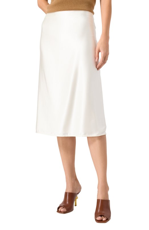 Атласная юбка Jil Sander J03MA0210-J65246 Белый  J03MA0210-J65246 Фото 3