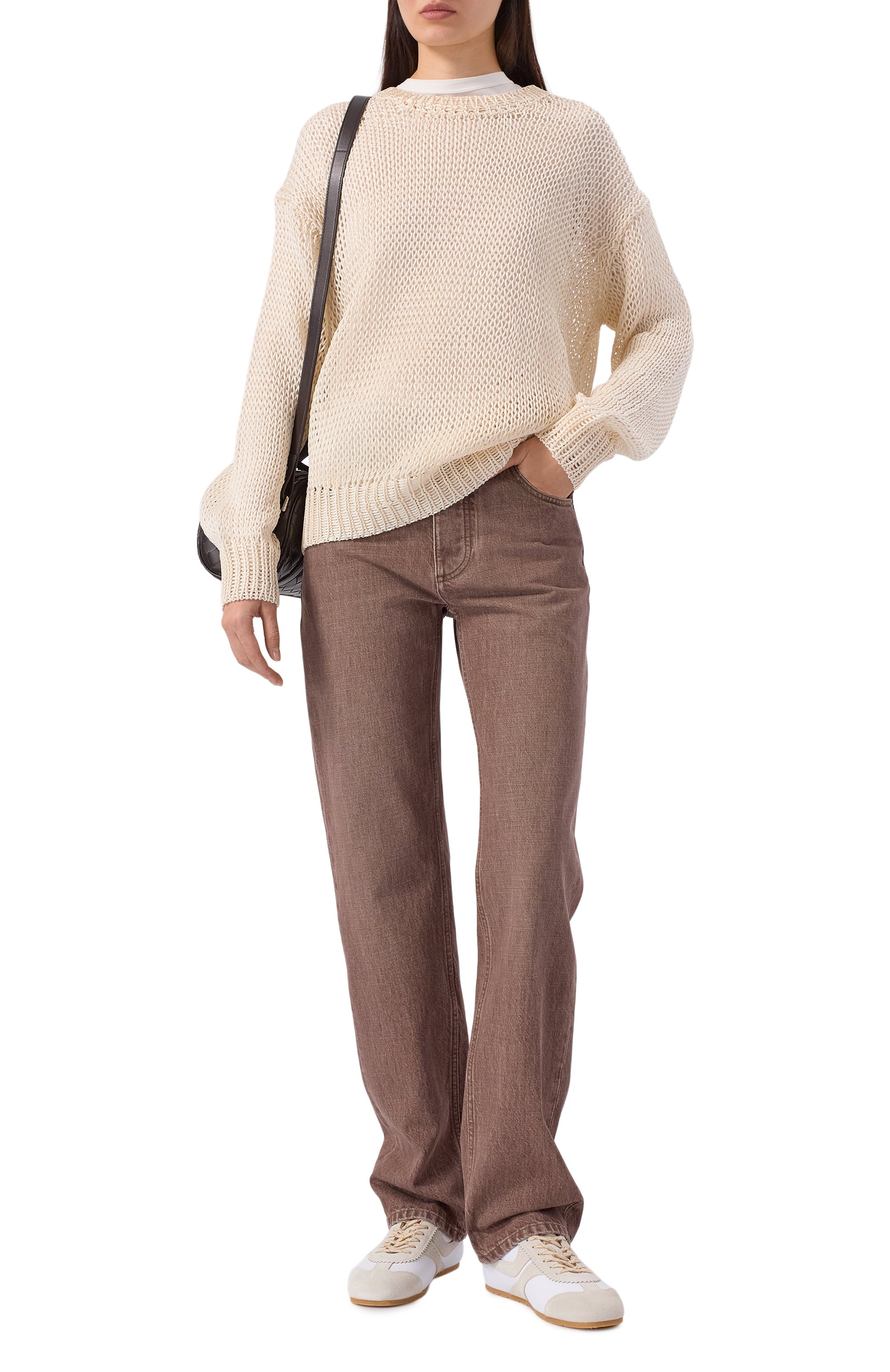 Джинсы BOTTEGA VENETA светло-коричневого цвета по цене 123500 руб., арт. 841017/V4ZN0, фото 2 Джинсы BOTTEGA VENETA, арт. 841017/V4ZN0, фото 2