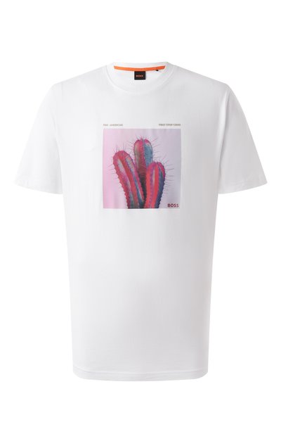 Мужская хлопковая футболка BOSS ORANGE, арт. 50535079