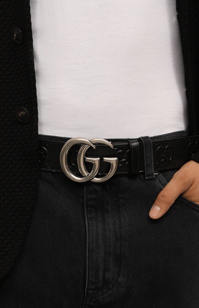 Кожаный ремень GUCCI, арт. 406831/1W3AF, фото 2