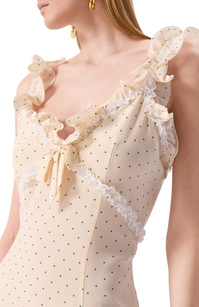 Шелковое платье ALESSANDRA RICH, арт. FABX4034-F4508, фото 5