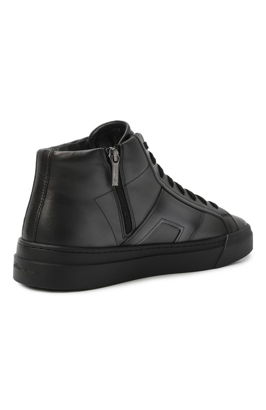 Кожаные кеды Gloria Santoni MBGG22025NE0RG0N Серый  MBGG22025NE0RG0N Фото 5