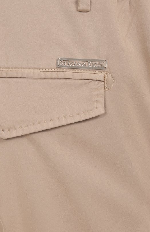 Хлопковые брюки Stefano Ricci M1T5100124/CTEA2S Бежевый  M1T5100124/CTEA2S Фото 6