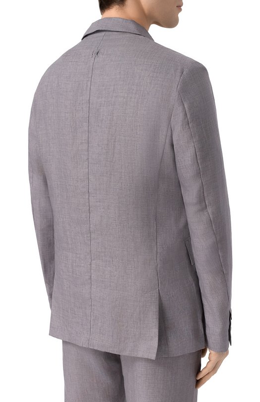 Льняной пиджак Hannes Roether SCHU22MANN.619 Серый  SCHU22MANN.619 Фото 4