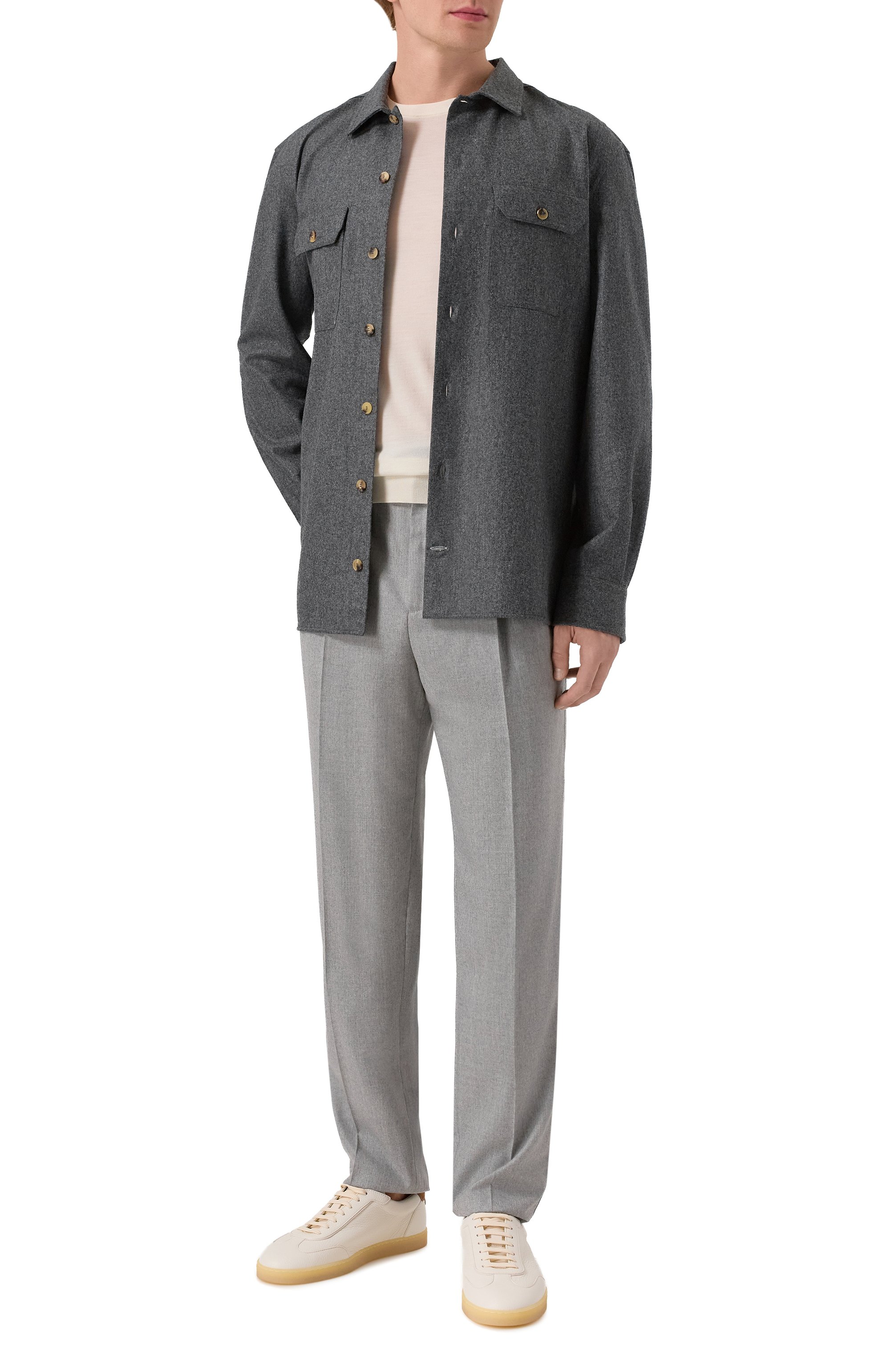 Шерстяная рубашка BRUNELLO CUCINELLI, арт. M038P0720, фото 2